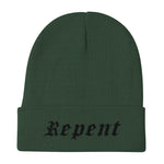 Load image into Gallery viewer, Repent Embroidered Beanie
