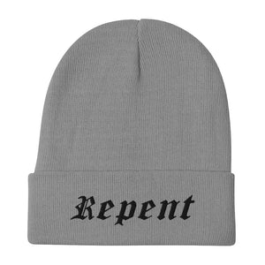 Repent Embroidered Beanie