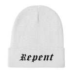 Load image into Gallery viewer, Repent Embroidered Beanie
